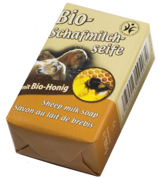 Saling Bio-Schafmilchseife mit Bio-Honig und natürlichen ätherischen Ölen