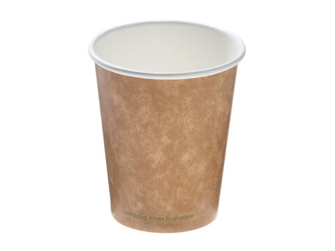 Bio Kaffeebecher Kraft PLA 150 ml/6oz, Ø 72 mm Karton (1000 Stück)