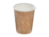 Bio Kaffeebecher Kraft PLA 150 ml/6oz, Ø 72 mm Pack (50 Stück)