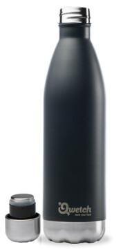 Qwetch nomade Thermosflasche 750 ml aus Edelstahl BPA frei, matt black