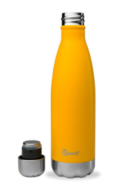 Qwetch nomade Thermosflasche 750 ml aus Edelstahl BPA frei, matt gelb