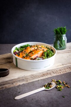 Bio Salat-, Suppen- und Universalbecher Karton800 ml Ø 18,5 cm