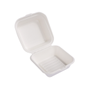 Burger Box aus Zuckerrohr quadratisch 15 x 15 cm , 450 ml Karton (500 Stück) 