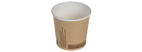 Just Paper Espressobecher braun 100ml/4oz, Ø 62 mm Muster (1 Stück)