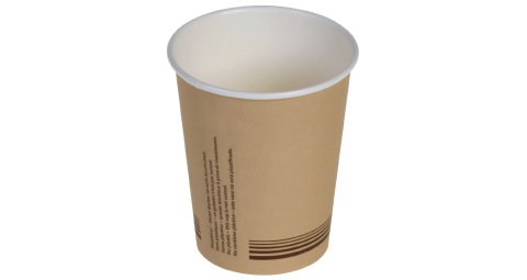 Just Paper Kaffeebecher braun 200ml/8oz, Ø 80 mm Muster (1 Stück)