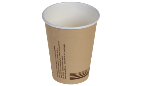 Just Paper Kaffeebecher braun 400ml/16oz Ø 90mm Muster (1 Stück)