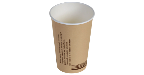 Just Paper Kaffeebecher Vending braun 180ml/7oz, Ø 70 mm Muster (1 Stück)