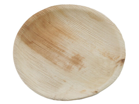 Palmblatt Teller rund Ø 17,78 x 2,54 cm Muster