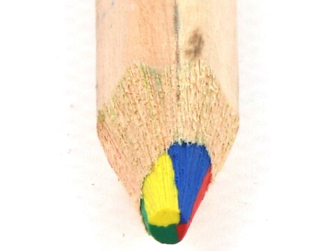 Riesen-Regenbogen-Stift 6-eckig JUMBO