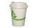 SPARSET Bio Kaffeebecher 200 ml/8oz mit weißem Bio Deckel (1.000 Stück)