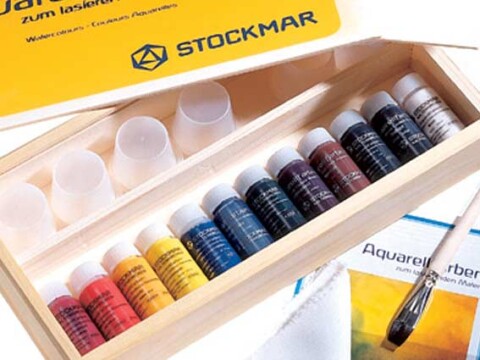 Stockmar Aquarellfarben in Holzkassette - 12 Farben à 20 ml