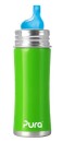 Trinklernflasche von Purakiki aus Edelstahl grün 325 ml