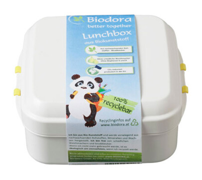 Lunchbox klein mit Verschluss aus natürlichem Kunststoff